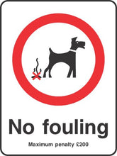 No Fouling Sign B